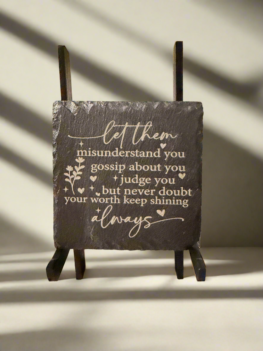 4 x 4 Slate Coaster set of 4