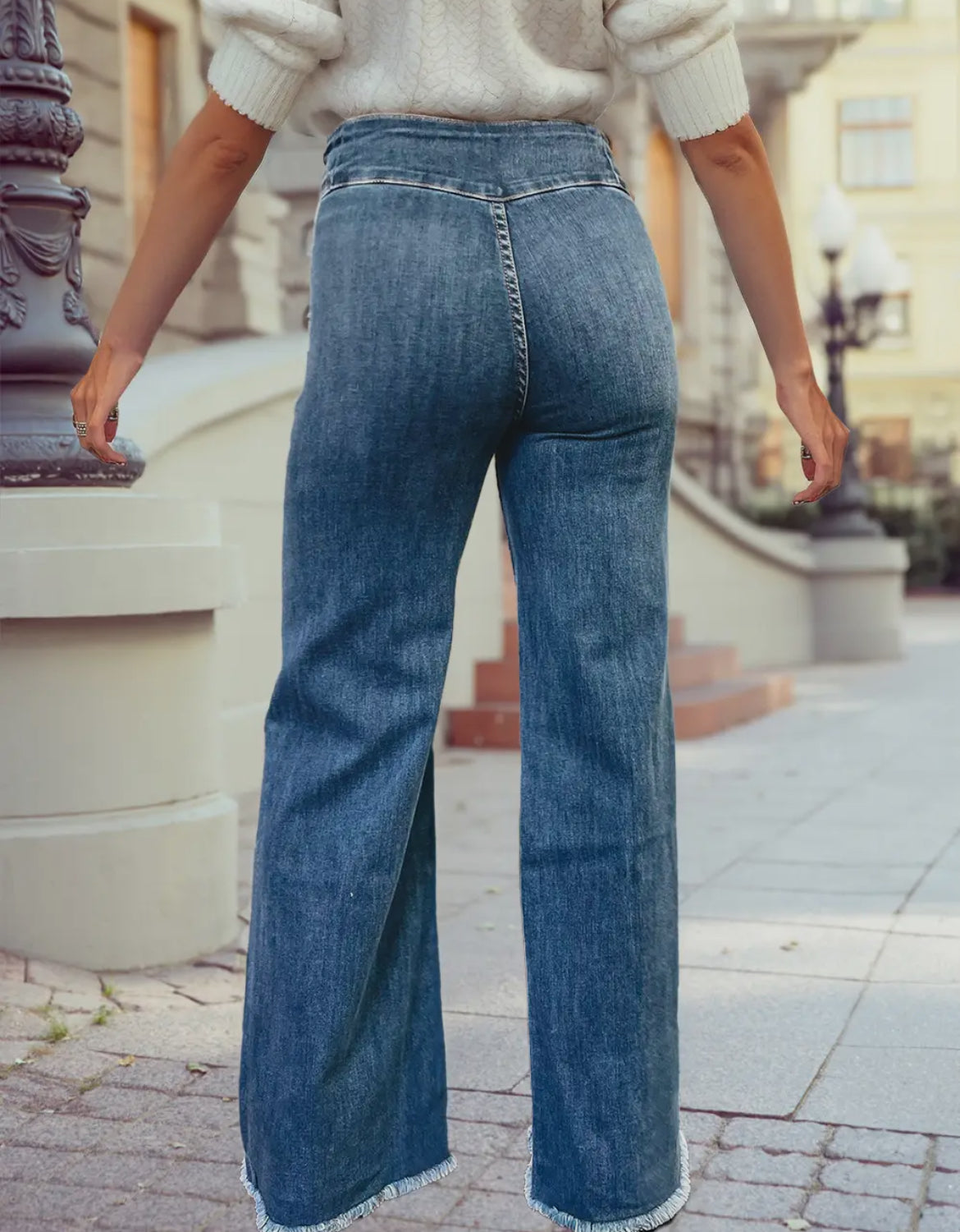 High waist flare jeans