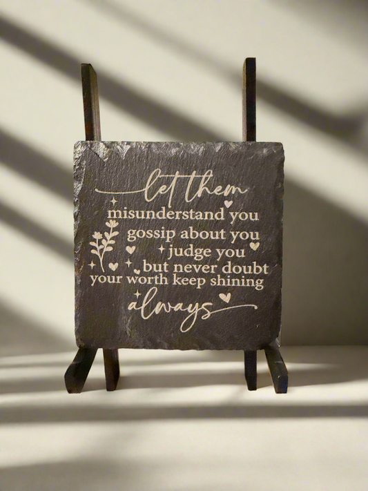 4 x 4 Slate Coaster set of 4