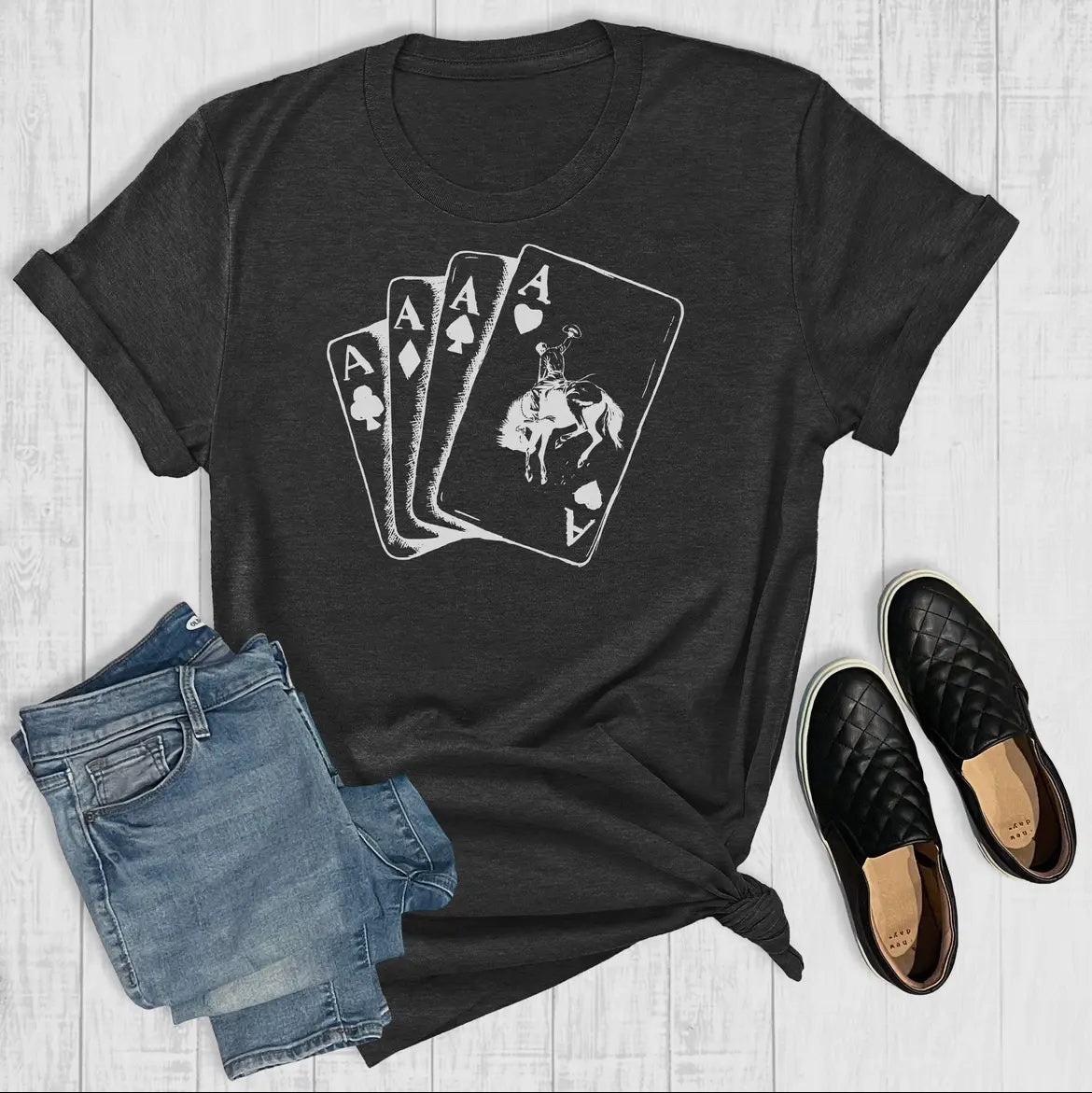 cowboy playing cards