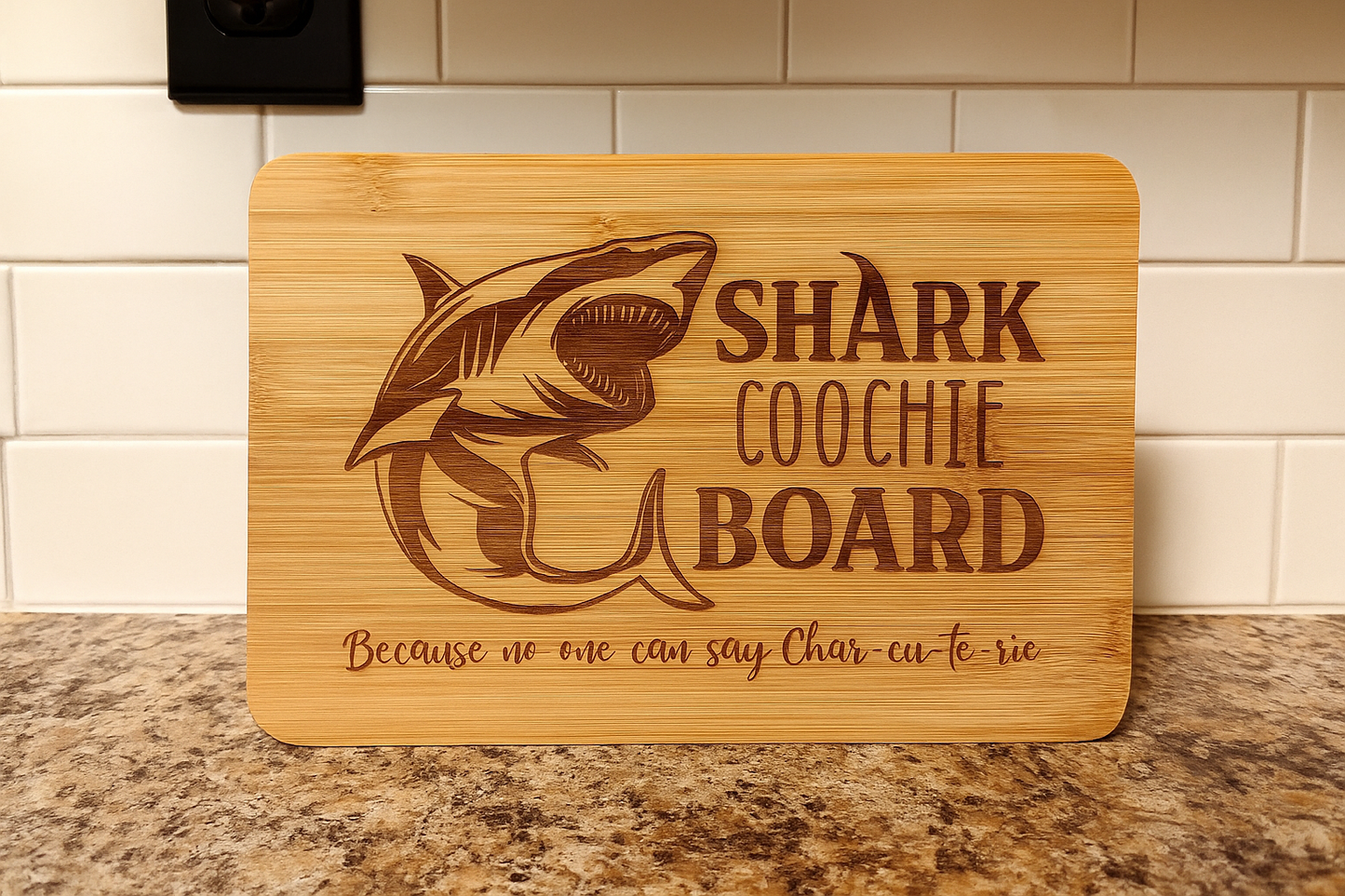 10 x 6.5 Shark Cutting Board